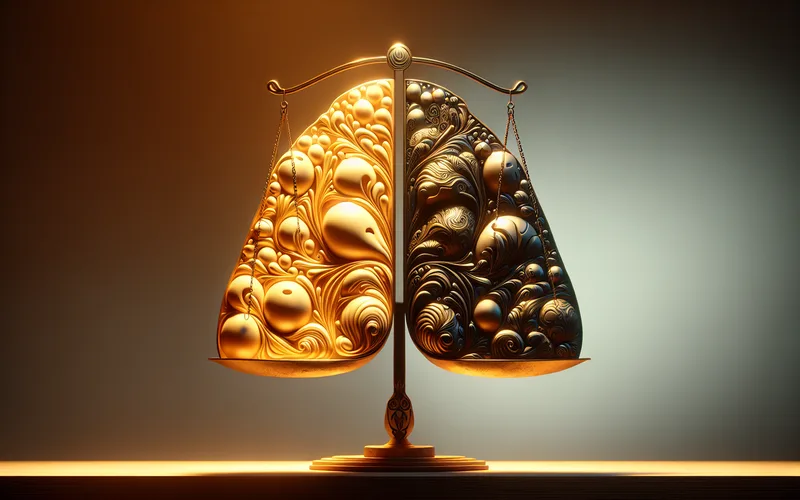 Déprime passagère ou véritable dépression : balance symbolisant la différence entre les deux états