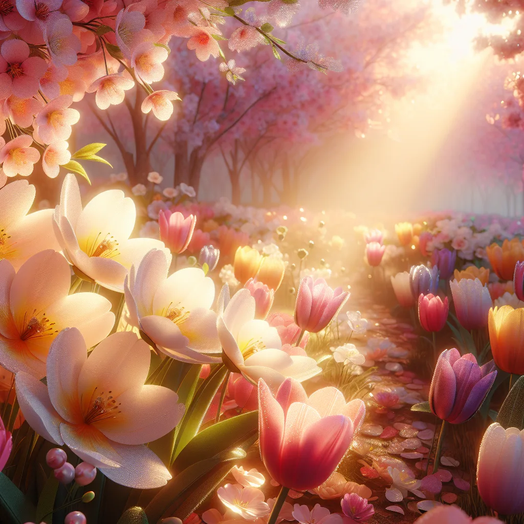 Fleurs printanières en lumière douce symbolisant le renouveau et l'espoir après la dépression post-partum